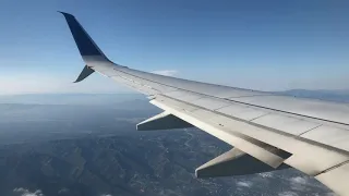 United 737-900ER Flight San Francisco to Los Angeles (4K)