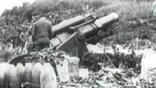 9 2 inch howitzer firing - WWI