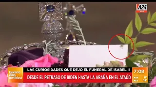 Reina Isabel II: las curiosidades que dejó el funeral, desde el retraso de Biden a la araña I A24