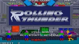 Rolling Thunder 1 Arcade Gameplay Playthrough longplay