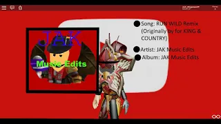 RUN WILD Remix JAK Music Edits (originally by for KING & COUNTRY)