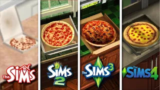 Sims 1 vs Sims 2 vs Sims 3 vs Sims 4 - Pizza