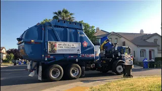 Rapid Rails 2459 and 2455 on trash and recycling