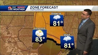 Another warm and breezy day Sunday