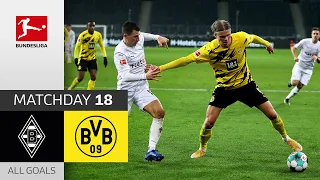 Haaland Brace in 6 Goal Thriller | Borussia M'gladbach - Borussia Dortmund | 4-2 | All Goals | MD 18