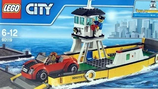 Lego City Ferry with Sports Car 60119 - Lego City Boat with Ship Captain - Lego Speed Build