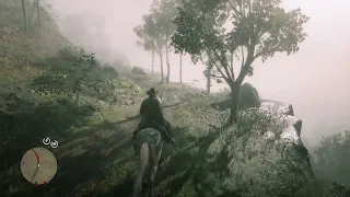 RDR2 - Camping by Emerald Ranch and riding to The Loft
