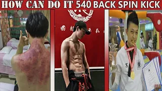 🥋Learn Taekwondo How Can Do It 540 Spin Kick With Zheng Gajun 🔥