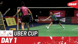 BWF Uber Cup Finals 2022 | Chinese Taipei vs. Spain | Group B