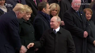 Трамп, Порошенко, Путин, Макрон, Меркель в Париже – годовщина окончания Первой Мировой