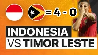 FULL HIGHLIGHT & ALL GOAL TIMNAS INDONESIA U-20 vs TIMOR LESTE U-20 - QUALIFIER AFC U-20 ASIAN CUP