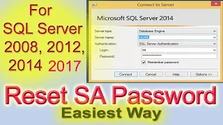 Reset SA password in SQL Server