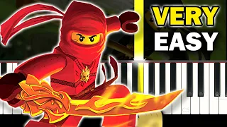 LEGO NinjaGo - Theme song - VERY EASY Piano tutorial