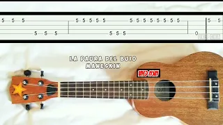 Melody La Paura Del Buio Maneskin Slow Easy Melody Fingerpicking Fingerstyle ukulele tabs tutorial