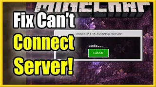 How to Fix Can't Connect to Server in Minecraft PS4 & PS5 (Quick Tutorial!)