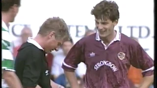 Hearts 0 v Celtic 1 Premier Division 1st August 1992