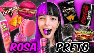 COMIDA PRETA VS COMIDA ROSA - Desafio!