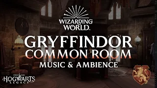 Harry Potter Music & Ambience | 🦁 Gryffindor Common Room, Hogwarts Legacy