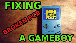 FIXING A GAMEBOY DMG-01 WITH A BROKEN PCB AND NO SOUND