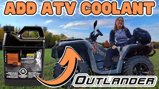 How to Add Engine Coolant To CAN AM OUTLANDER