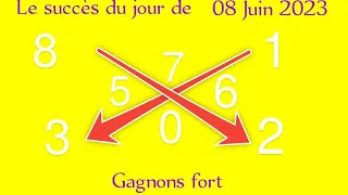 LA CROIX DU JOUR DU 08 JUIN 2023 ET LE CALCUL DES PIONS FORT POUR GAGNER AU LOTO, (NY ,Florida)