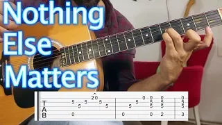 How to play Metallica Nothing Else Matters Guitar Lesson & Tutorial