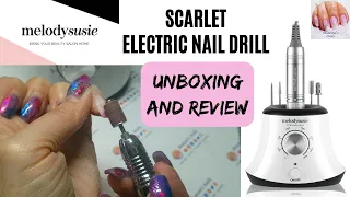 Melody Susie Scarlet E-File Electric Nail Drill Unboxing and Review