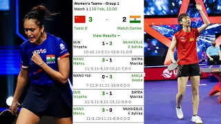 WANG MANYU vs AYHIKA MUKHERJEE (CHINA vs INDIA) - ITTF TEAM BUSAN 2024 GROUP 1