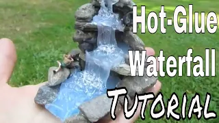 Hot glue waterfall tutorial