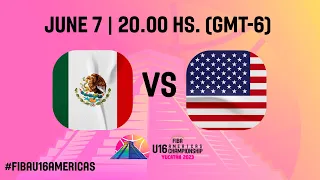 Mexico v USA | Full Basketball Game | FIBA U16 Americas Championship 2023