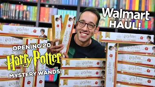 OPENING 20 HARRY POTTER MYSTERY WANDS ⚡️ WALMART HAUL 2023