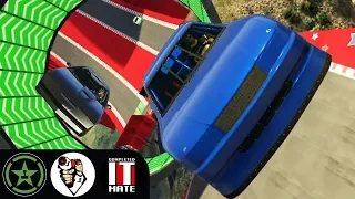 Let's Play - GTA V - Buckley Races with James Buckley and Lazarbeam