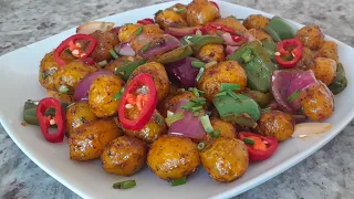 Crispy Chilli Potatoes || Chilli Potato Starter Recipe  || Maria's Kitchen Routine