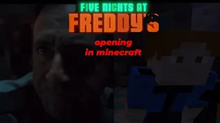 Five nights at Freddy’s movie opening in Minecraft (Bobs death in Minecraft)