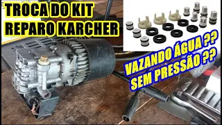 Como trocar Kit Reparo Lavadora de Pressão Karcher 3.30 e Schulz 1450S Completo em detalhes.