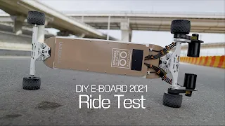 #107 Build a DIY electric board 2021 for street type - Ride test