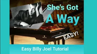 She's Got A Way - Billy Joel - Piano Tutorial - Easy Piano Songs - Beginner Piano Songs