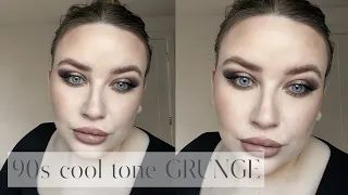COOL TONE GRUNGE GLAM | a 90s inspired makeup look  | maxine lee harris