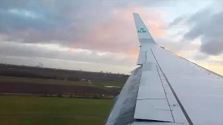 ABORTED TAKEOFF with KLM 737-800 Oslo-Amsterdam Safety, Inflight, Crosswind Landing