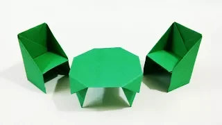 Origami Table | How to Make a Paper Table | Origami Furniture | Craftastic