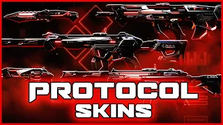 VALORANT PROTOCOL SKINS BUNDLE (ALL COLORS) | New Skin Collection Showcase