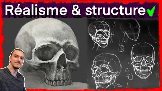 comment dessiner un crâne humain. la Structure et le dessin réaliste.