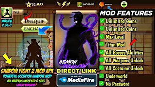 shadow fight 2 mod apk max level 52 unlimited money latest version media fire - Powerful Scorpion