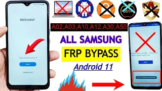 Samsung A12/A50/A02/A03/A10/A30/A20/A70 FRP Bypass 🔥 Android 11 🔥 | Without PC Google Account Unlock