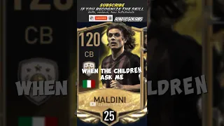 When children ask me who he was?🥺❤️ |Maldini tribute #fifamobile #shorts