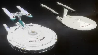 USS Stargazer v Enterprise Refit Size Comparison