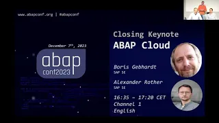 Closing Keynote: ABAP Cloud