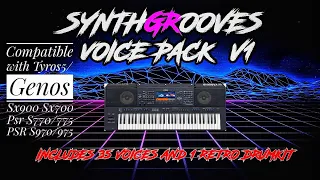 Voice Expansion Pack v1 -Yamaha keyboard Models - S770-S775-970-975-Genos-Sx700-sx900-Tyros 5