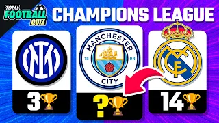 HOW MANY CHAMPIONS LEAGUE CUPS THE CLUB HAS? | TFQ QUIZ FOOTBALL 2023