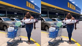 MOVING VLOG EPS.1 | Come Shopping With Me For My Apartment 🏡 IKEA , Ross , HomeGoods FT UNICE HAIR